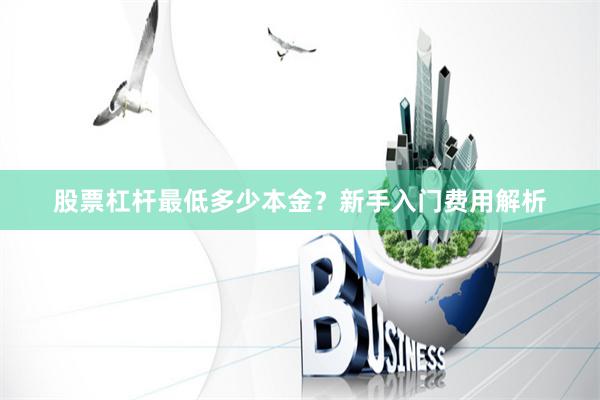 股票杠杆最低多少本金？新手入门费用解析